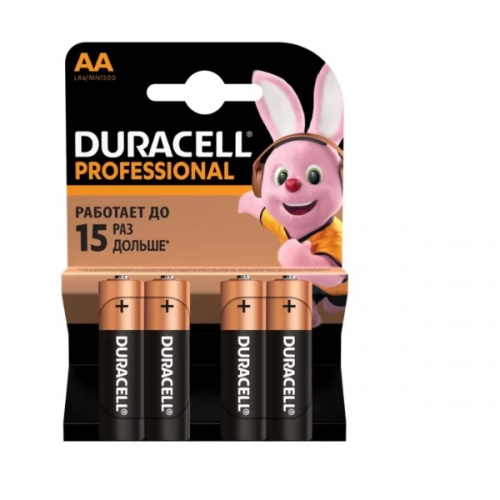 Батарейки Duracell LR6-4BL Professional АА  4шт