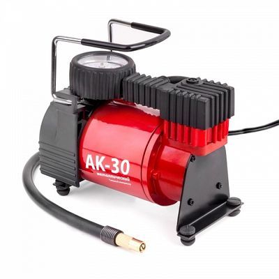 Компрессор  30л/мин 120W 12V металлический, шланг с перех. AUTOPROFI 6шт/уп AK-30, шт