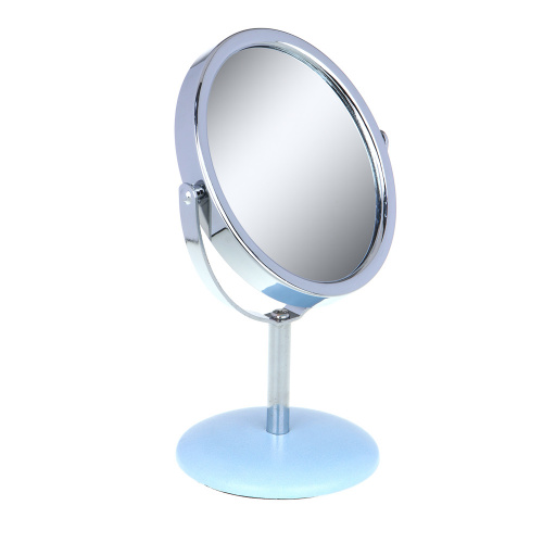 ЮНИLOOK Зеркало настольное, металл, ПУ, стекло, 16х8,5см, 6 дизайнов