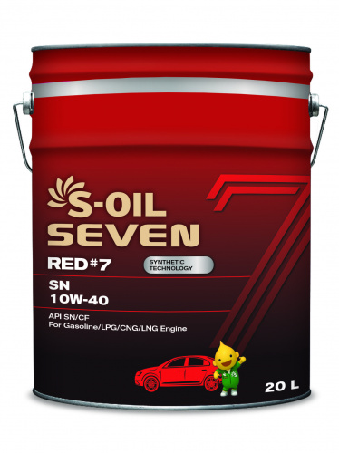 S-OIL 7   RED  #7  SN  10W40  (20л), Synthetic Technology      (SEVEN #7 1.1.3)