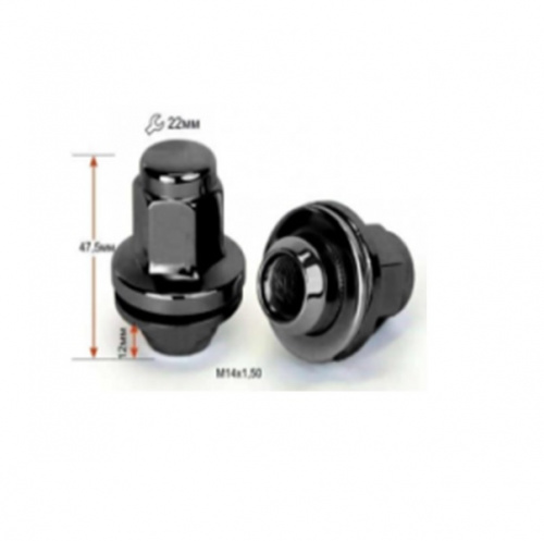 Гайка колесная 14*1,5  L-47мм (5309-S22) Toyota/Mitsubisi/ с шайбой ключ на 22