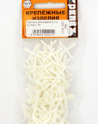 Крестики д/кафеля 2,0 мм 100шт. mf 204 7021