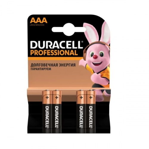 Батарейки Duracell LR03-4BL Professional ААА 4шт
