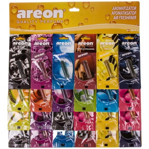 Ароматизатор воздуха подвесной, гелевый "AREON LIQUID" 5ml, дисплей 24 шт #