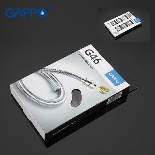Шланг д/душа GAPPO® G46 нерж., вращ.150см, люкс,имп/имп, хром, латунь