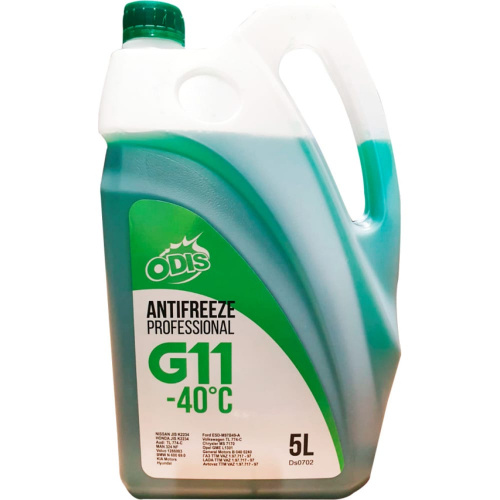 Антифриз ODIS G11 Antifreeze Professional Green -40°C 5L (5.39кг)