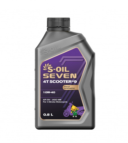 S-OIL  7   4T SCOOTER #9  SN/MB  10W40 (0.8л), Fully Synthetic (1/12)      (SEVEN # MOTO 1.1.1)