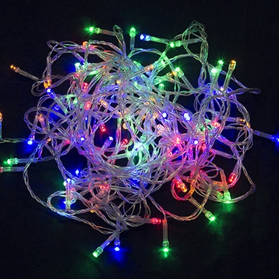 СНОУ БУМ Гирлянда эл. вьюн 9м, 100 LED, мультицвет, 8 реж, ПВХ прозрачный, 220В
