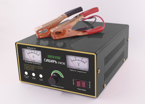 ЗУ Green Star Сибирь 2423С (12V-23A/24V-19А) (от 3 Ач до 240 Ач) 12шт/уп, шт
