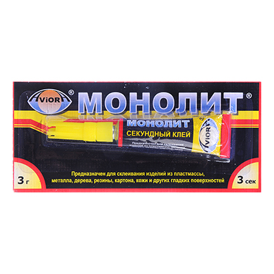 Клей супер 3г "Монолит" моментный универсальный АВИОРА 