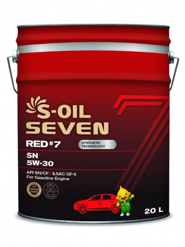 S-OIL 7   RED  #7  SN  5W30  (20л), Synthetic Technology      (SEVEN #7 1.1.3)