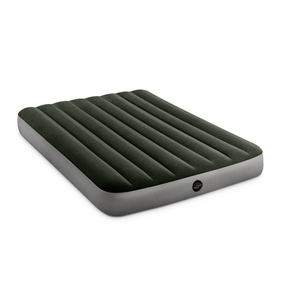 INTEX Матрас надувной DOWNY AIRBED, встроенный ножной насос, 191x137x25см, до 272кг, 64762