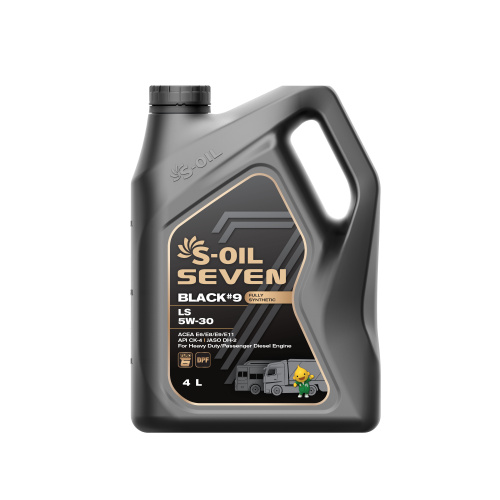 S-OIL 7   BLACK #9   LS  5W30  (4л), Fully Synthetic (1/4)      (SEVEN #9 1.1.2)