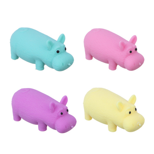 ИГРОЛЕНД Игрушка антистресс растягушка "Зверушки", TPR, песок, 4,5х10см, 4 дизайна, шт
