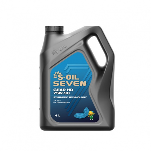 S-OIL 7   GEAR  HD  75W90  GL-5  (4л)  (1/4)      (Transmission oils 1.1.6)