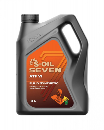 S-OIL 7   ATF  VI  (4л), Fully Synthetic  (1/4)      (ATF 1.1.7)