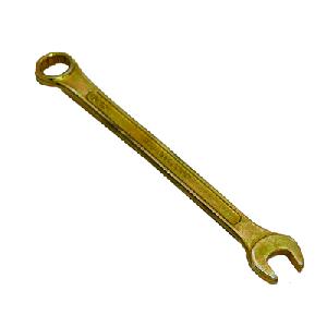 Ключ рожково-накидной, 13 мм, ЕРМАК желтый цинк