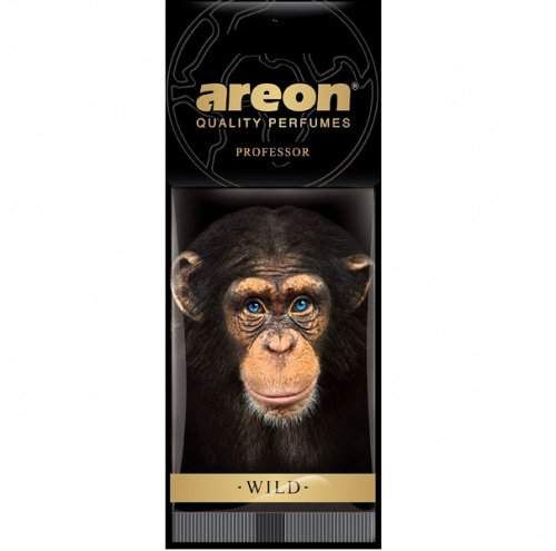 Ароматизатор воздуха подвесной, бумажный "AREON"  WILD Professor