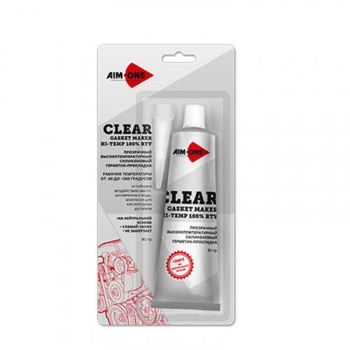 Герметик-прокладка прозрачный (Clear) 85гр.  AIM-ONE RTV Gasket Maker Neutral Type GM-CR0085