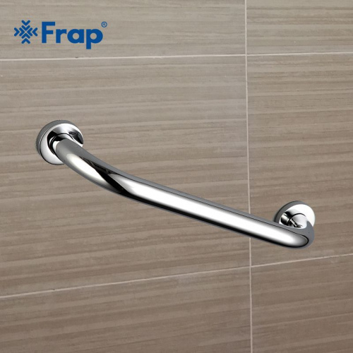 Поручень для ванной FRAP® F1718, прямой, металл, хром,380 мм