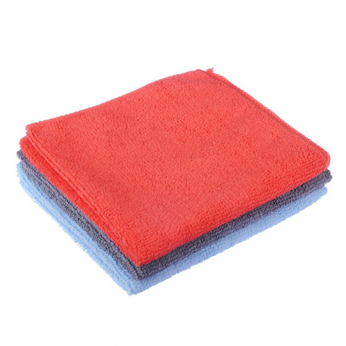 Салфетки из микрофибры набор 30х30см, 3шт, ЕРМАК Universal