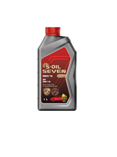 S-OIL 7   RED  #9  SP  0W16  (1л), Fully Synthetic (1/12)      (SEVEN #9 1.1.2)