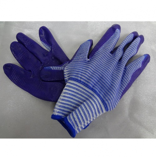 Перчатки нейлоновые с нитриловым покрытием "Супер Люкс" четыре цвета
