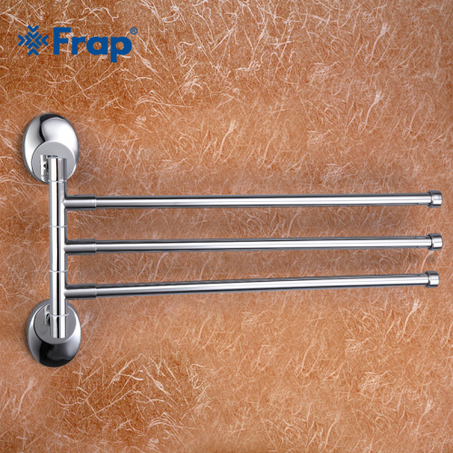 Полотенцедержатель FRAP® F1613, 3 спицы, металл,  37 см. поворотный, хром