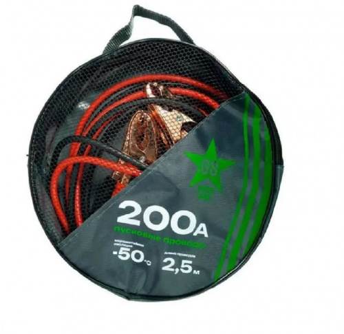 Провода пусковые 200А Green Star 2,5м в сумке 10шт/кор, шт