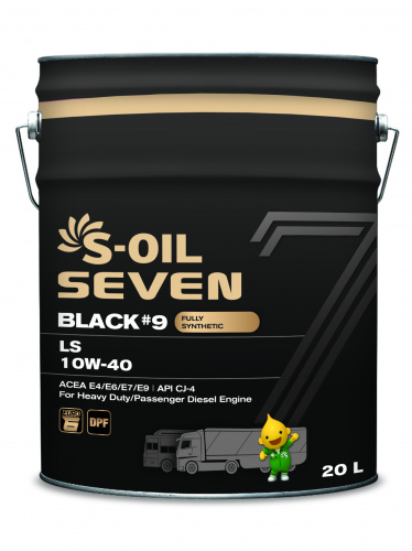 S-OIL 7   BLACK #9   LS  10W40  (20л), Fully Synthetic      (SEVEN #9 1.1.2)