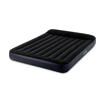 INTEX Матрас надувной PILLOW REST с подголовником, 203x152x25см, до 272кг, 64143