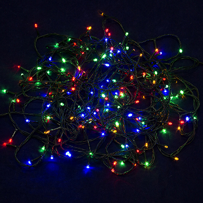 СНОУ БУМ Гирлянда эл. вьюн 14м, 180 LED,мультицвет, 8 реж, ПВХ черный, 220В
