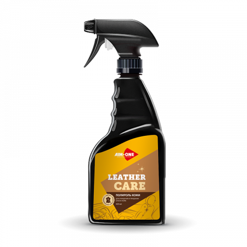 AIM-ONE Полироль для кожи 420мл Leather care LS-420 триггер