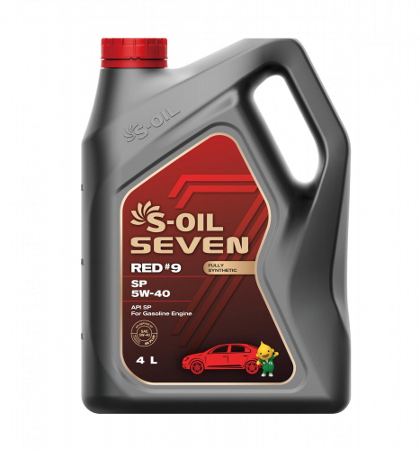 S-OIL 7   RED  #9  SP  5W40  (4л), Fully Synthetic (1/4)      (SEVEN #9 1.1.2)