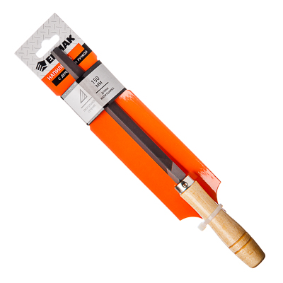 ЕРМАК Напильник с пластиковой ручкой ручкой трехгр. 150мм, №2