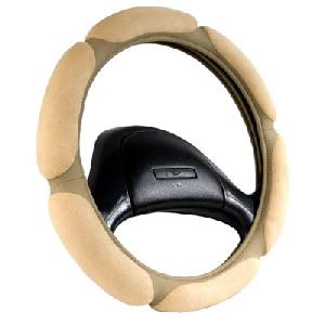 Оплётка на руль спонж (6 подушечек) св/бежевая, разм. L
