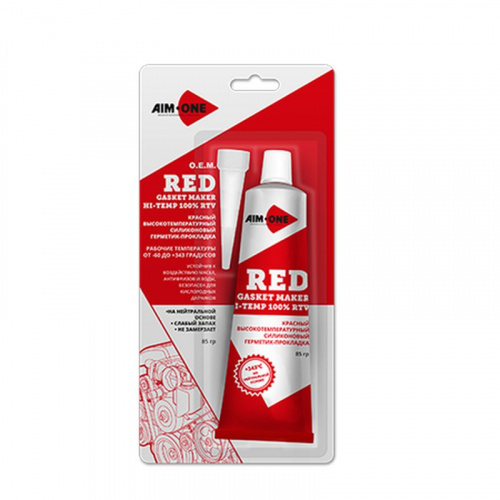 Герметик-прокладка красный (Red) 85гр. AIM-ONE RTV Gasket Maker Neutral Type GM-RD0085