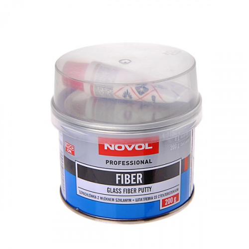 Шпатлевка со стекловолокном FIBER "Novol" 0,2 кг