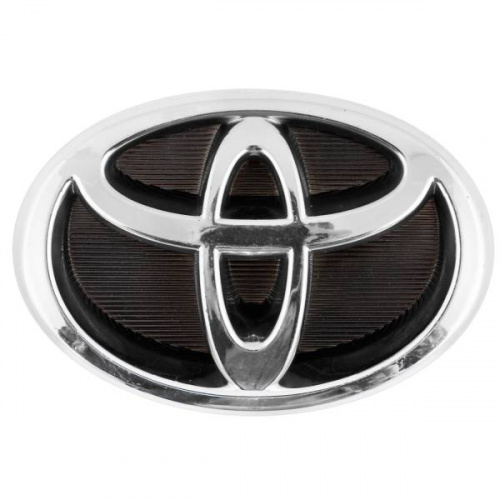 Эмблема хром SW на решетку радиатора Toyota 125x86мм (крепеж)