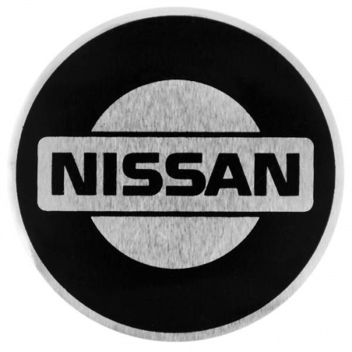 Эмблема на колпаки (дм. 57мм) металлопластик SW NISSAN (скотч)