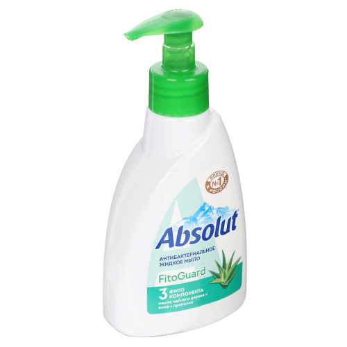 Мыло жидкое ABSOLUT антибактериальное FitoGuard алоэ, п/б, 250