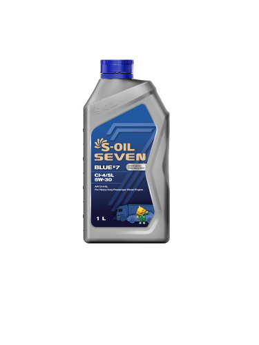 S-OIL 7   BLUE #7  CI-4/SL  5W30  .(1л), Synthetic Technology (1/12)      (SEVEN #7 1.1.3)