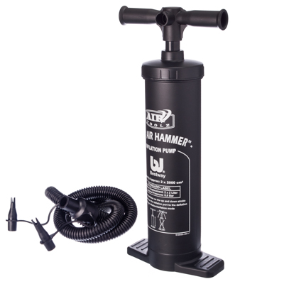 BESTWAY Насос ручной AIR HAMMER, объём 3,5л, 48см, 3 насадки в комплекте, 62030