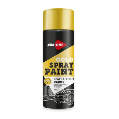 AIM-ONE краска ЗОЛОТО 450мл акриловая SPBG-450