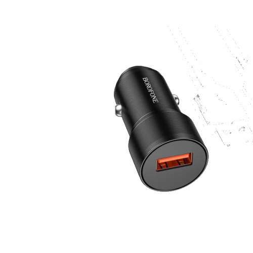 Зарядное устройство  для  моб. телефонов-адаптер 12 В с 1-USB разъемом, QC3.0 (функция быстрой заряд
