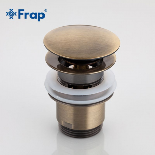 Донный клапан автомат с переливом, FRAP® 1 1/4", 30-50 мм. F60-4  бронза