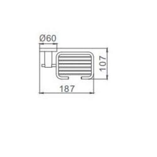 Мыльница FRAP® F30202-1 нержавейка, Черный