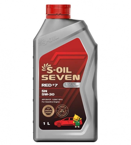 S-OIL 7   RED  #7  SN  5W30  .(1л), Synthetic Technology (1/12)      (SEVEN #7 1.1.3)