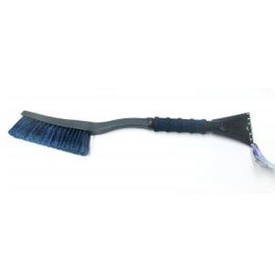 Щетка для уборки снега со скребком  62 см , мягкая ручка, темно-синяя  KS-62