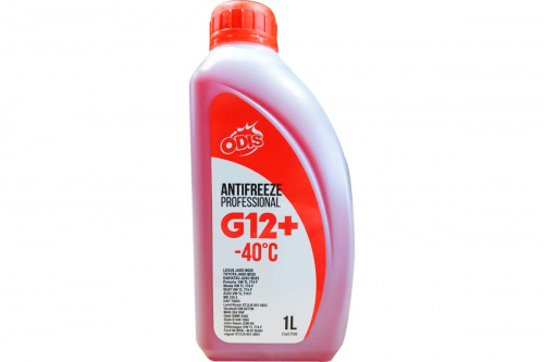 Антифриз ODIS G12+ Antifreeze Professional Red -40°C 1L (1.073кг)
